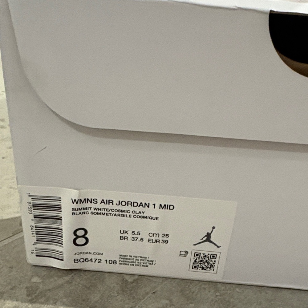 Jordan Summit White and Cosmic Clay Sneakers - Picture 2 of 7